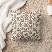 Coussin Motif de visage de lapin dessiné à la main (Couverture)