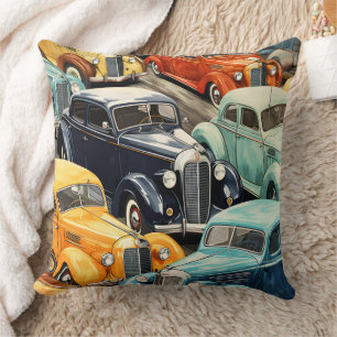 Coussin Motif de voitures anciennes
