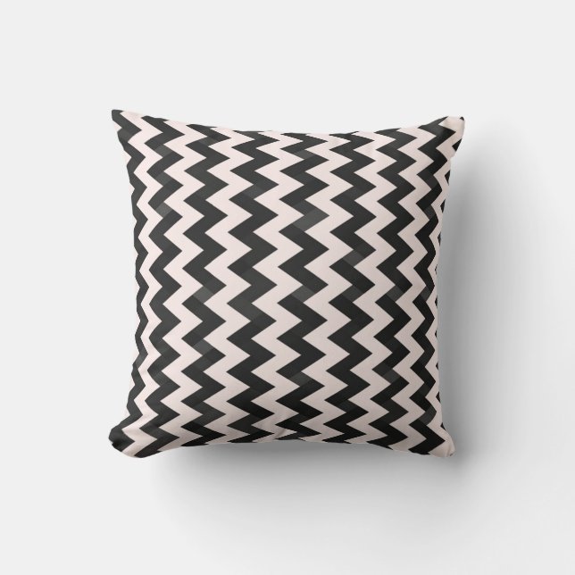 Coussin Motif de zigzag chic élégant moderne de Chevron (Recto)