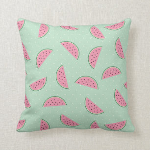 Coussin Motif d'éclaboussure de peinture de fruit tropica