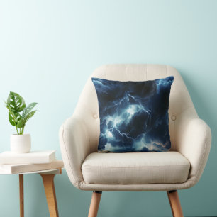Coussin Motif d'éclairage par orage