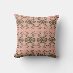 Coussin Motif - décoration - gold rose