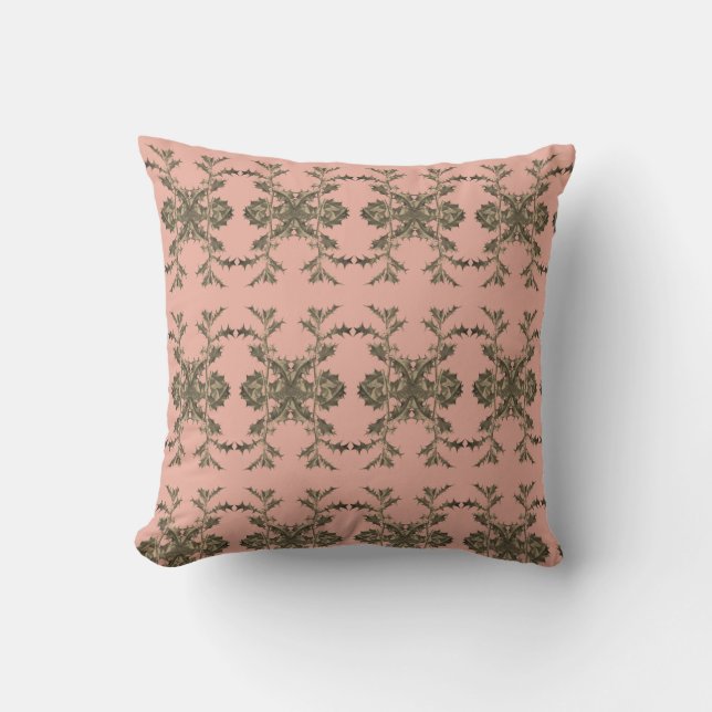 Coussin Motif - décoration - gold rose (Recto)