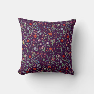 Coussin Motif décorative fleurie sans couture.