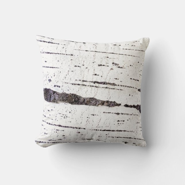 Coussin Motif d'écorce de bouleau (Recto)