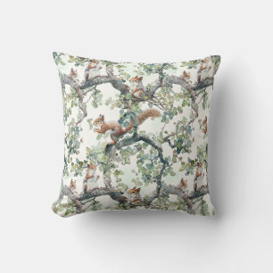 Coussin Motif d'écureuils mignons