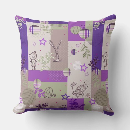 Coussin Motif d'édredon de bébé (Recto)