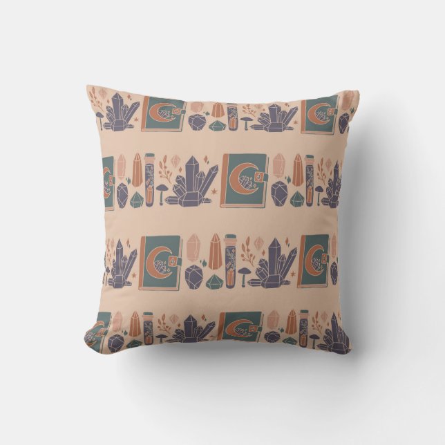 Coussin Motif d'éléments mystiques (Recto)