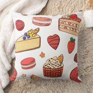 Coussin Motif Délices de Gâteau au Fromage & Boulangerie G