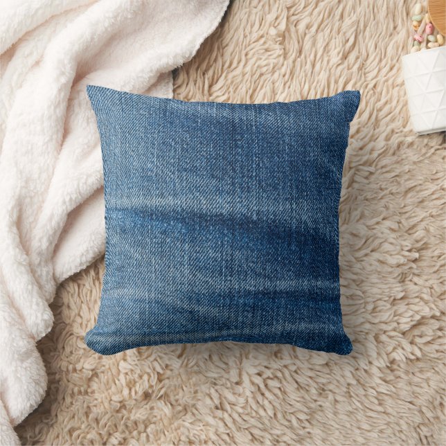 Coussin Motif Denim (Couverture)