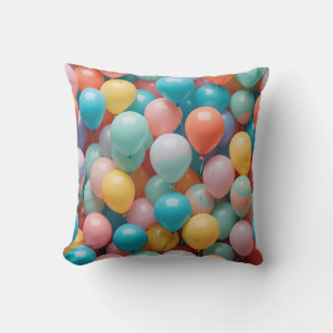 Coussin Motif des ballons de fête colorés