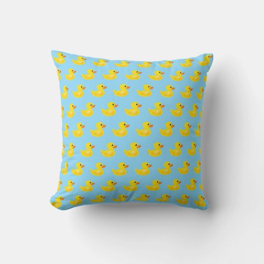 Coussin Motif des canards en caoutchouc de Kawaii (Recto)