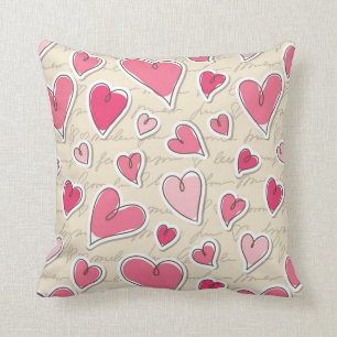 Coussin Motif des coeurs