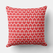 Coussin Motif des coeurs rouges (Verso)