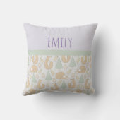 Coussin Motif des créatures du bois mignon (Verso)