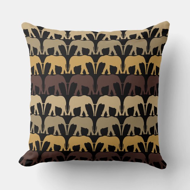 Coussin Motif des éléphants cool (Recto)
