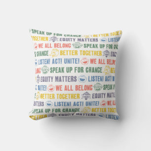 Coussin Motif des expressions inspirantes