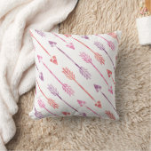 Coussin Motif des flèches d'aquarelle rose (Couverture)