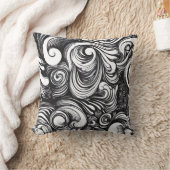 Coussin Motif Des Flèches Noires Et Blanches (Couverture)