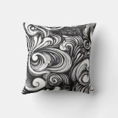 Coussin Motif Des Flèches Noires Et Blanches (Verso)