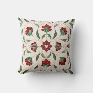 Coussin Motif des fleurs mogholes