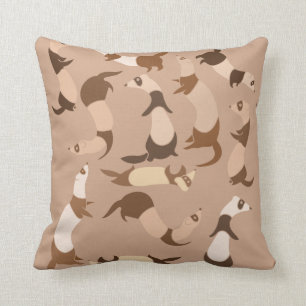 Coussin Motif des furets