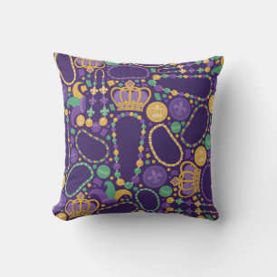 Coussin Motif des perles et des couronnes
