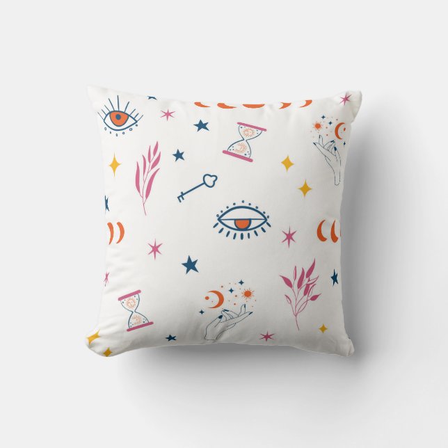 Coussin Motif des Phases Céleste et Lunaire (Recto)
