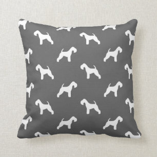 Coussin Motif des silhouettes de Lakeland Terrier