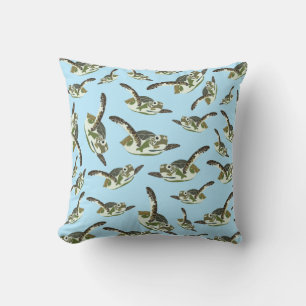 Coussin Motif des Tortues de mer