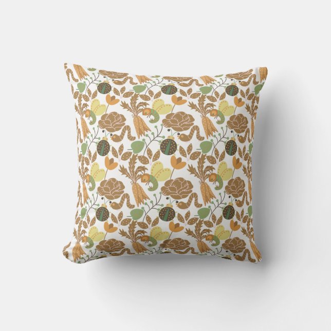 Coussin Motif d'été coloré (Recto)