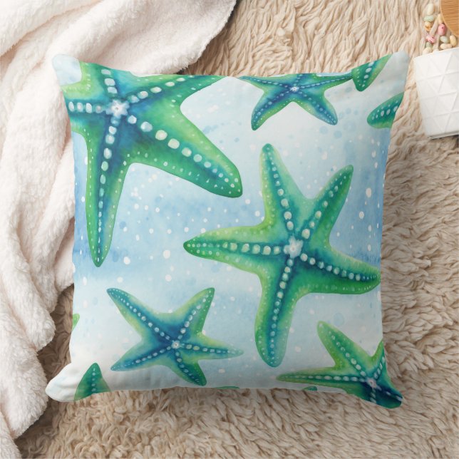 Coussin Motif d'étoile de mer côtière  (Couverture)