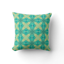 Motif d'étoile géométrique turquoise et vert citro