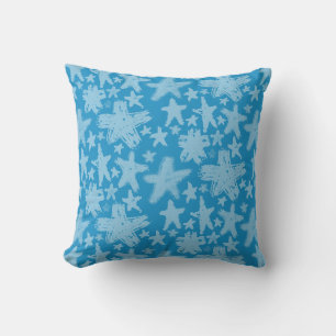 Coussin Motif d'étoiles de brosse