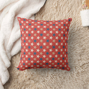 Coussin Motif d'étoiles patriotiques américaines
