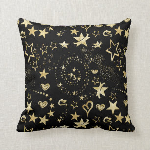 Coussin Motif d'étoiles Swirls