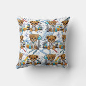 Coussin Motif d'expérience scientifique Cheetah Imprimer (Verso)