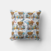 Coussin Motif d'expérience scientifique Cheetah Imprimer (Recto)