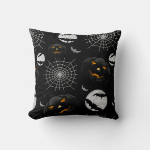 Coussin Motif d'Halloween sombre effrayant