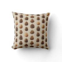 Motif d'hiver Rustique Brown Pine Cône