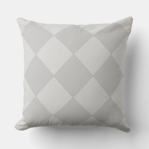 Coussin Motif diamant gris argent élégant