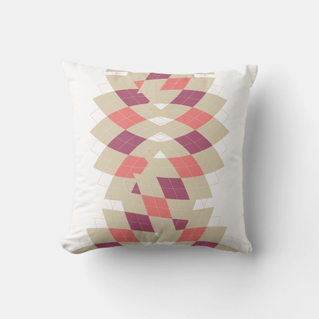 Coussin Motif Diamond Swirl (Recto)
