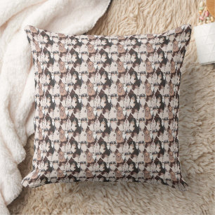 Coussin Motif d'illustration de caniche mignon et de race 
