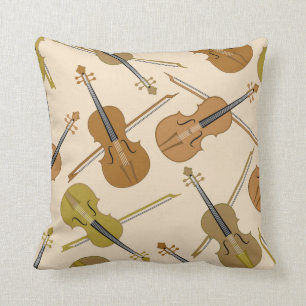 Coussin Motif d'impression de violon