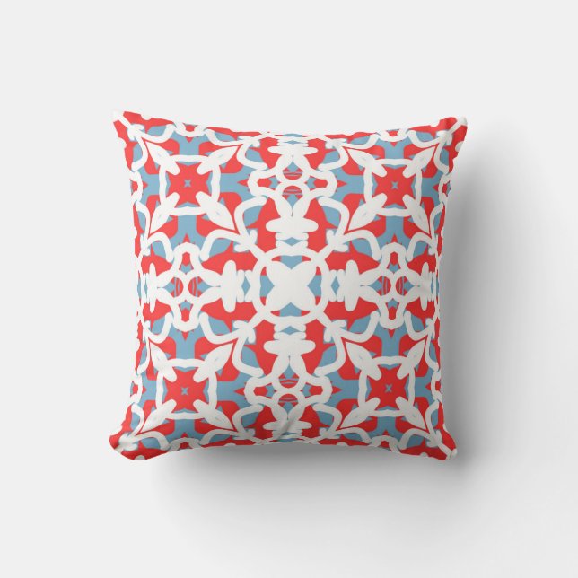 Coussin Motif d'impression en tissu multicouleur (Recto)