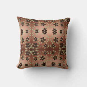 Coussin Motif D'Impression Réversible En Bleu Et Blanc
