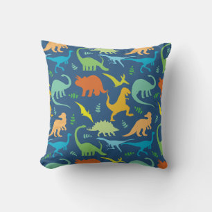 Coussin Motif Dinosaure coloré