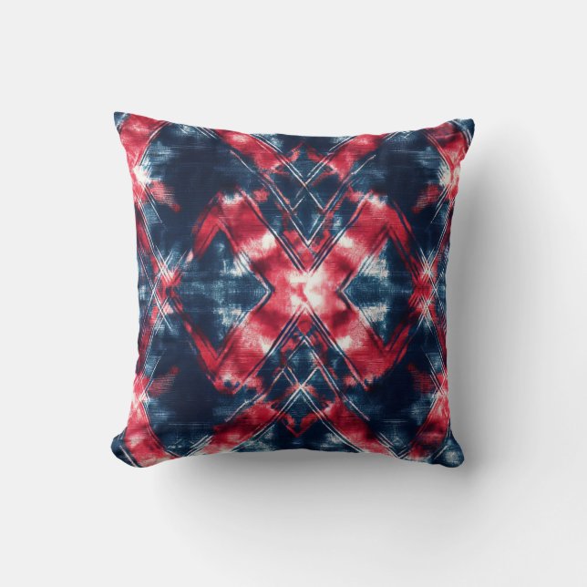 Coussin Motif DIY sans couture de cravate  (Recto)