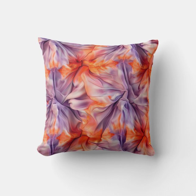 Coussin Motif DIY sans couture de cravate  (Recto)