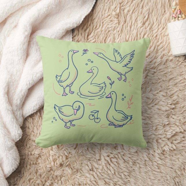Coussin Motif d'oie drôle (Couverture)